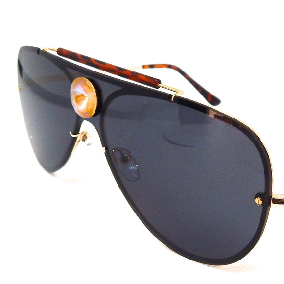 PANTHER POWER CANARY OPAL AVIATOR GLASSES NEW - Picture 1 of 5